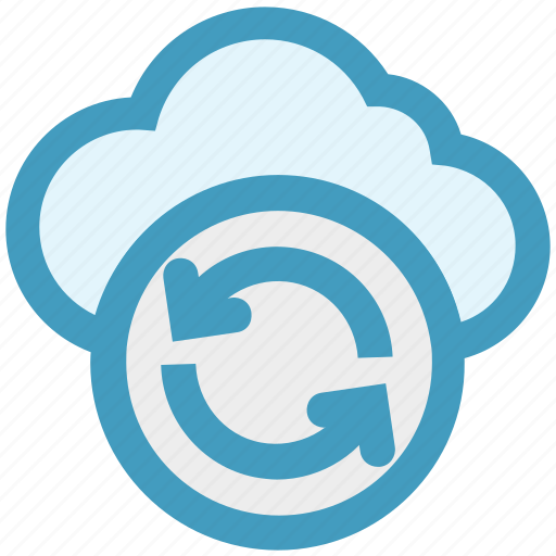 Arrows, cloud, data science, reload, sync, update icon - Download on Iconfinder