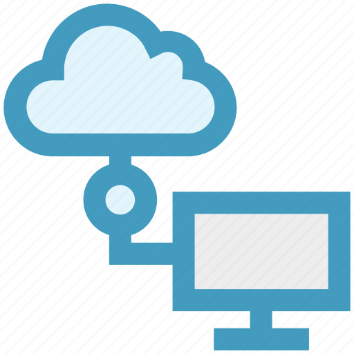 Cloud, connection, data science, device, lcd, network icon - Download on Iconfinder