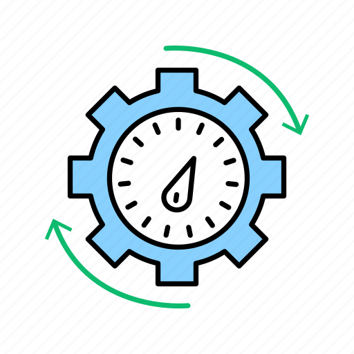 Efficiency measure, efficiency, productivity, performance, speed, speedometer, dashboard icon - Download on Iconfinder
