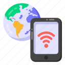 phone internet, mobile network, global wifi, global internet, global phone connection 