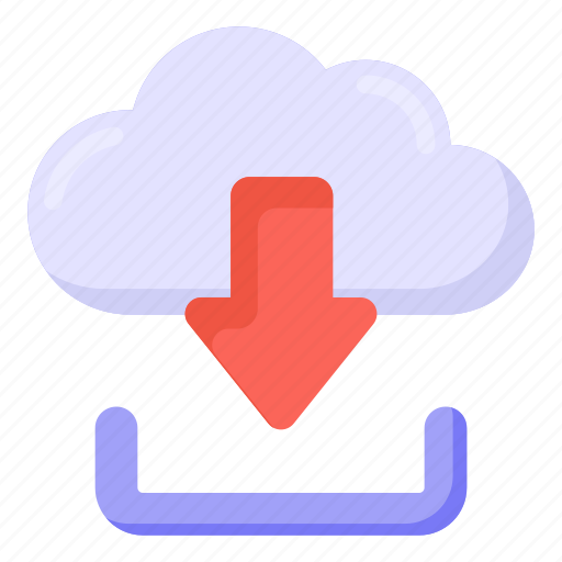 Cloud data, cloud data download, cloud save, cloud arrow, cloud technology icon - Download on Iconfinder