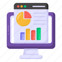 data analytics, web analytics, online business chart, business infographic, website data 