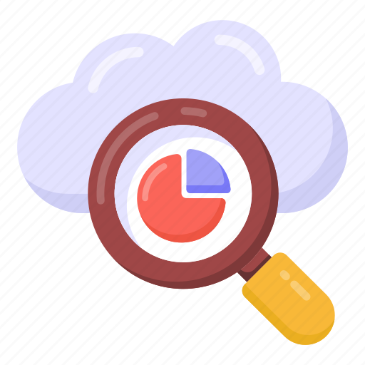 Search data, cloud business, cloud search, cloud analytics, cloud analysis icon - Download on Iconfinder