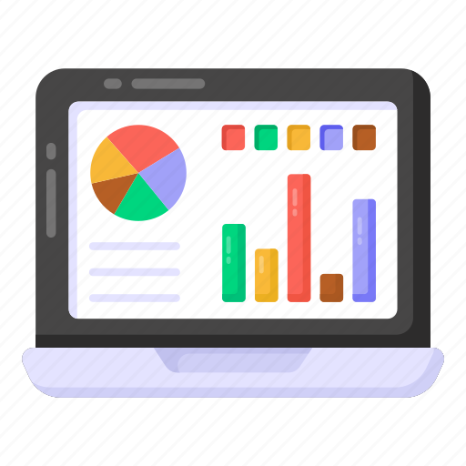 Online data analytics, online statistics, online infographic, data analytics, online business icon - Download on Iconfinder
