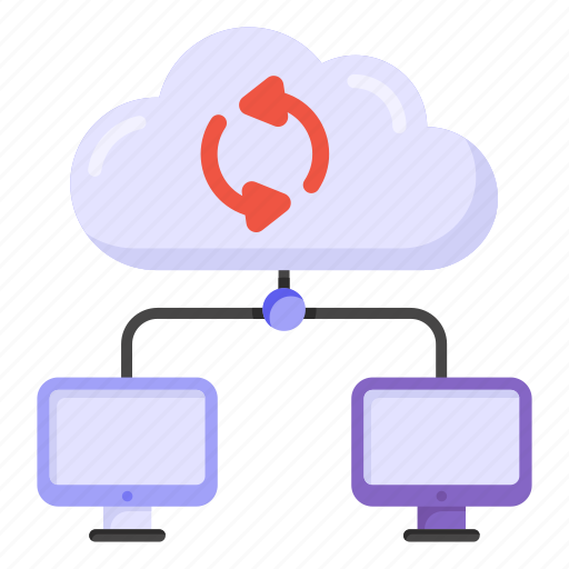 Cloud devices, cloud syncing, cloud refresh, devices reload, cloud computing icon - Download on Iconfinder