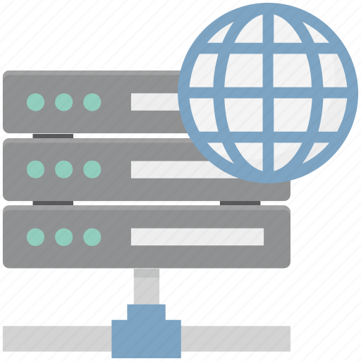 Database, globe with database, globe with server, network server, server connection, server storage, web hosting icon - Download on Iconfinder