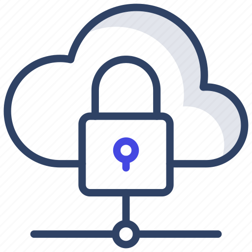 Cloud network security, cloud lock, cloud network secure, cloud network safety, cloud network protection icon - Download on Iconfinder