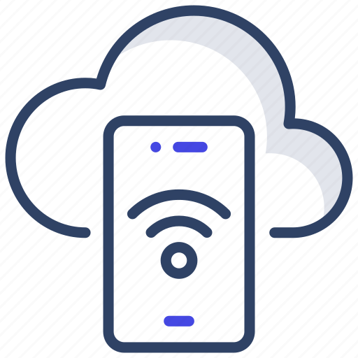 Mobile wifi, mobile internet, phone wifi, smartphone wifi, cloud mobile icon - Download on Iconfinder