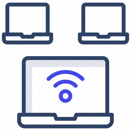 Laptop internet, laptop wifi, pc internet, online internet, online wifi icon - Download on Iconfinder