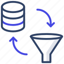 database funnel, data filter, funnel analysis, business funnel, database funnel rotation 
