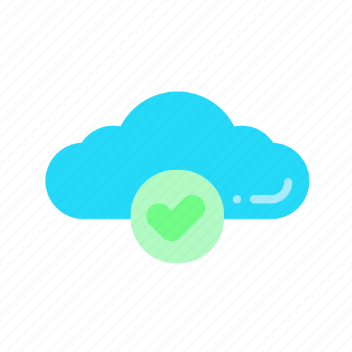 - verified cloud, cloud, cloud-check, approved cloud, network, check cloud, cloud-computing icon - Download on Iconfinder