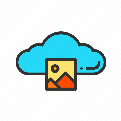 - images on cloud, picture, album, camera, photography, image, gallery icon - Download on Iconfinder