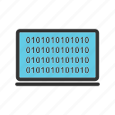 binary, code, computer, data, digital, number, screen 