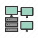 computer, connection, database, network, server, technology, web 