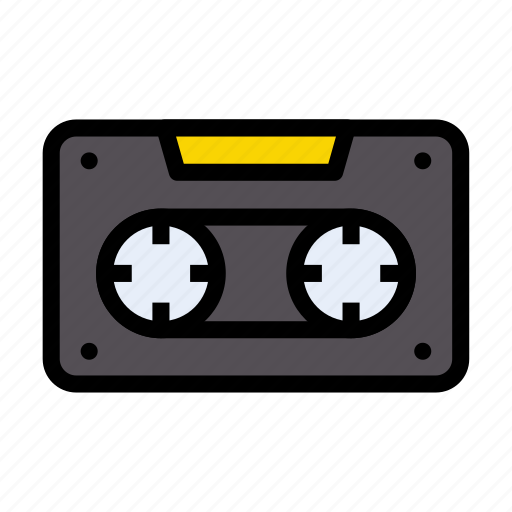 Cassette, music, tape, media, audio icon - Download on Iconfinder