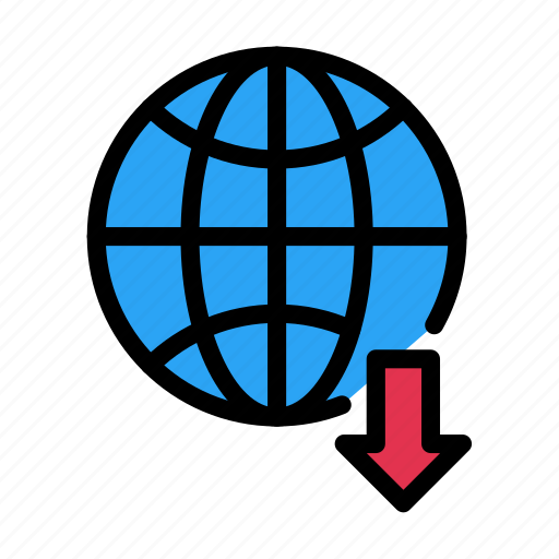 Online, server, database, download, global icon - Download on Iconfinder
