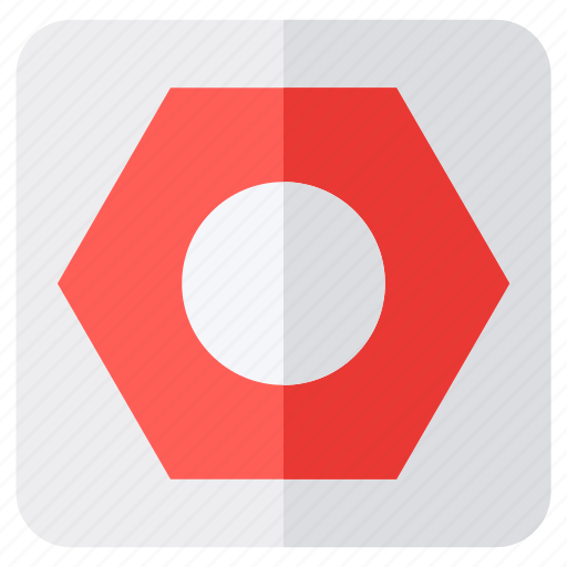 Button, red, square, user interface, interaction, web icon - Download on Iconfinder
