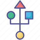 data, storage, icon, circle, square, triangle, line, geometric, connection