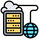 cloud, hosting, mainframe, network, server