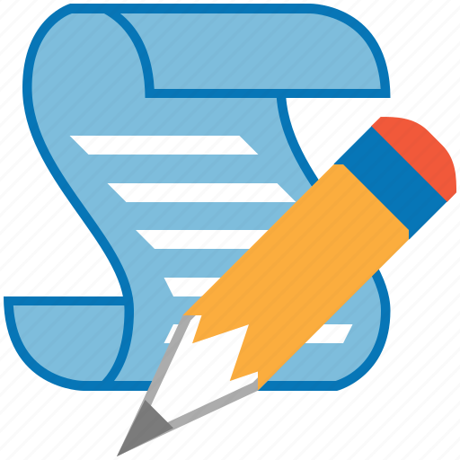 Edit, script, write, pencil, pen, writing icon - Download on Iconfinder