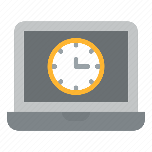 Computer, clock, time, schedule icon - Download on Iconfinder