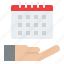 hand, calendar, schedule, date, time 