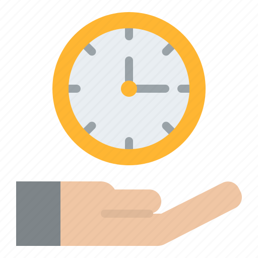 Hand, clock, time, schedule icon - Download on Iconfinder