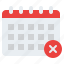 remove, calendar, schedule, date, time 