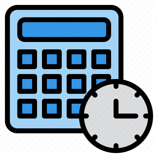 Calculate, clock, time, schedule icon - Download on Iconfinder