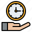 hand, clock, time, schedule 