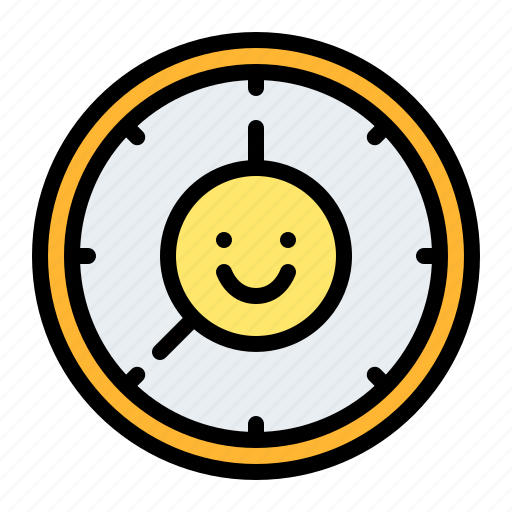 Happy, time, clock, schedule icon - Download on Iconfinder