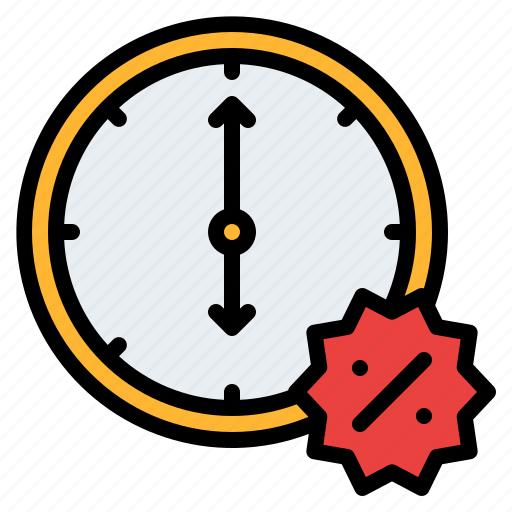Sale, clock, time, schedule icon - Download on Iconfinder