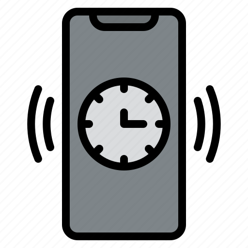 Smartphone, alarm, time, schedule icon - Download on Iconfinder