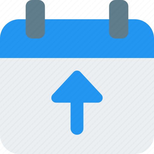 Calendar, upload, date, time, arrow icon - Download on Iconfinder
