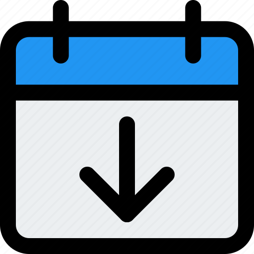 Calendar, download, date, time, arrow icon - Download on Iconfinder