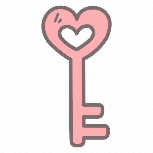 Heart, key, lock, love, open, security, valentine icon - Download on Iconfinder