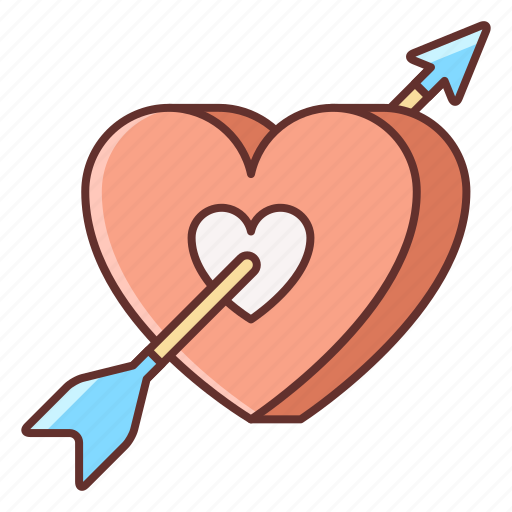 Arrow, love, with icon - Download on Iconfinder