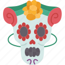 mask, skull, decoration, costumes, dead