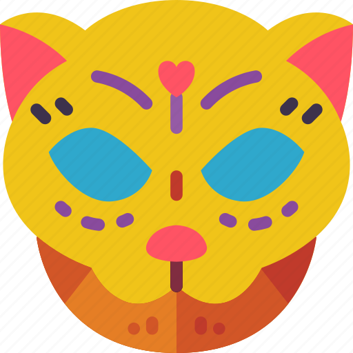 Cat, day of the dead, dead, mexican, mexico, tradition icon - Download on Iconfinder