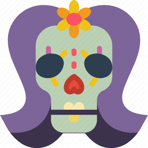 Day of the dead, dead, lady, mexican, mexico, skull, tradition icon - Download on Iconfinder