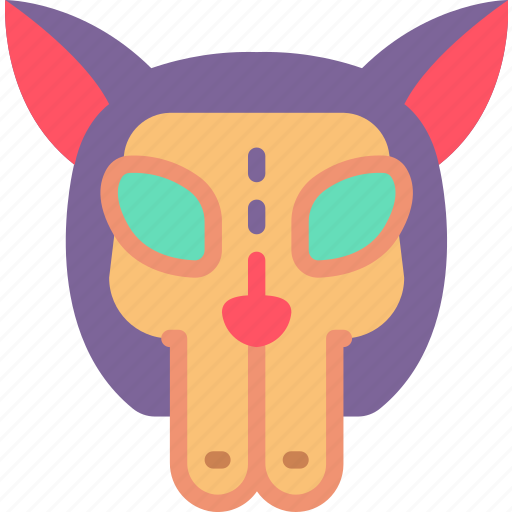 Cat, day of the dead, dead, mexican, mexico, tradition icon - Download on Iconfinder