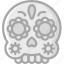 day of the dead, dead, mask, mexican, mexico, scull, skull 