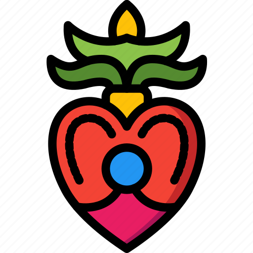 Day of the dead, dead, heart, mexican, mexico, tradition icon - Download on Iconfinder