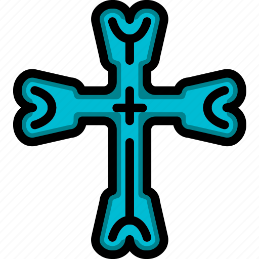 Cross, day of the dead, dead, mexican, mexico, tradition icon - Download on Iconfinder
