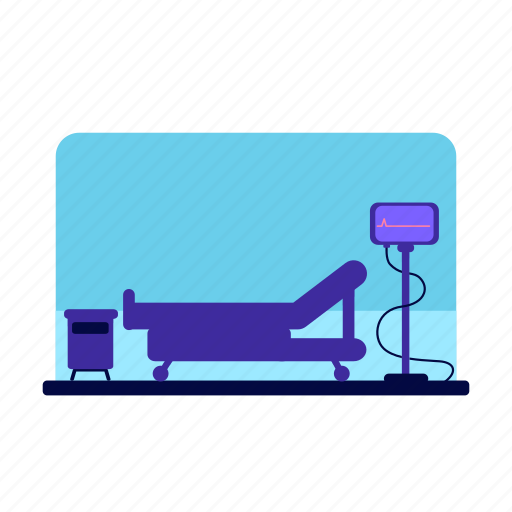 Death, hospital, equipment, cardiogram monitor, clinic illustration - Download on Iconfinder