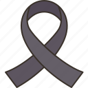 ribbon, mourning, funeral, grief, remembrance