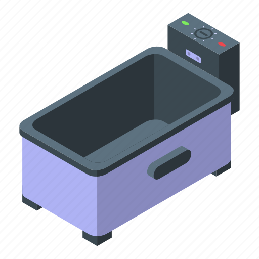 Hot, deep, fryer, isometric icon - Download on Iconfinder