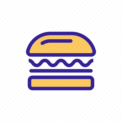 Bread, burger, food, lunch, meal, unhealthy icon - Download on Iconfinder