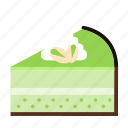 bakery, cake, cake piece, cake slice, food, pistachio, sweets