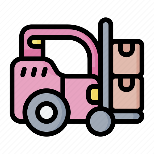 Fork, truck, forklift, logistics, warehouse icon - Download on Iconfinder